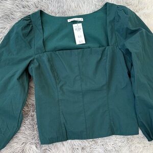 Elegant Green Women's Top